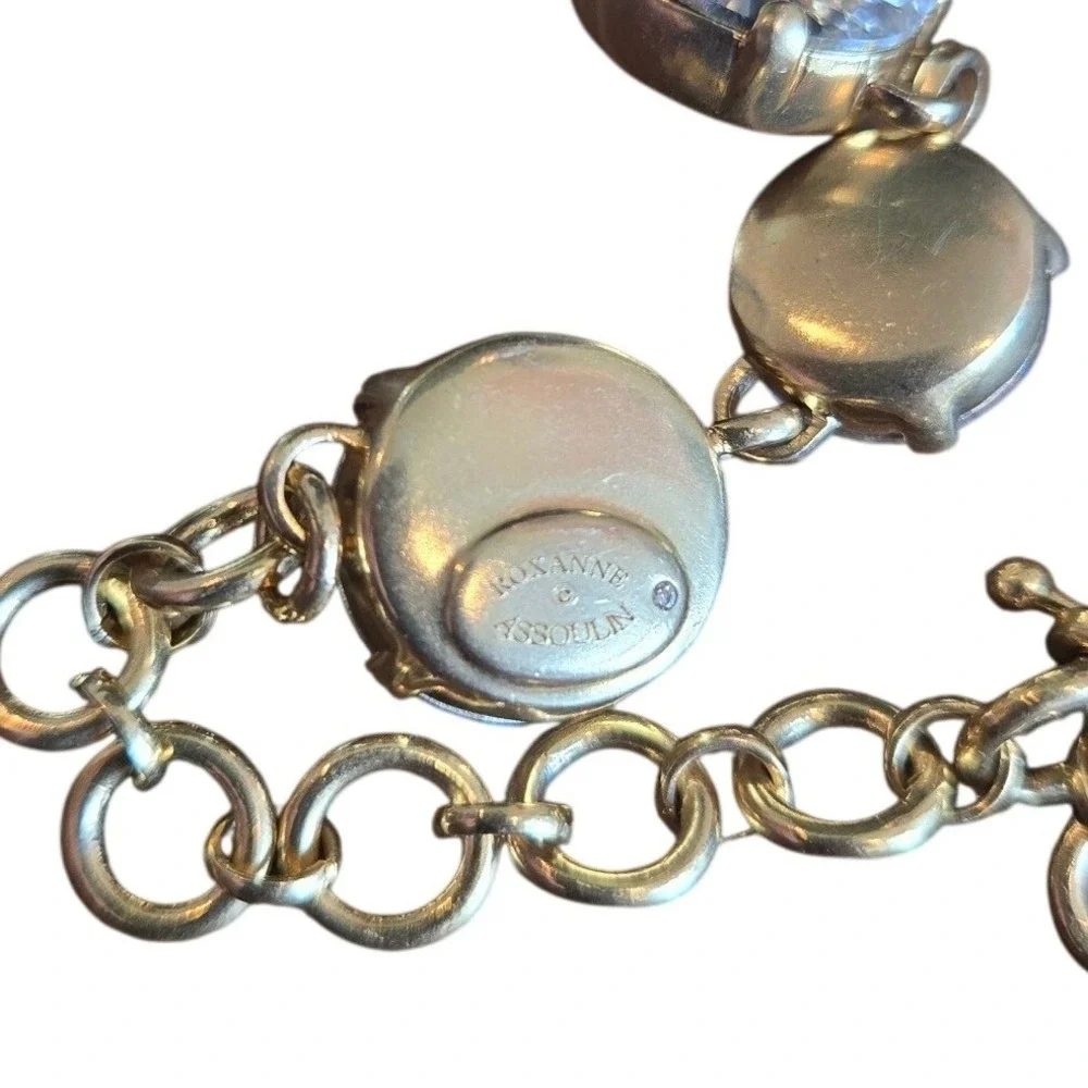 Roxanne Assoulin Statement Necklace‎ Gemstone Crystal Round Gold Bridal Formal
